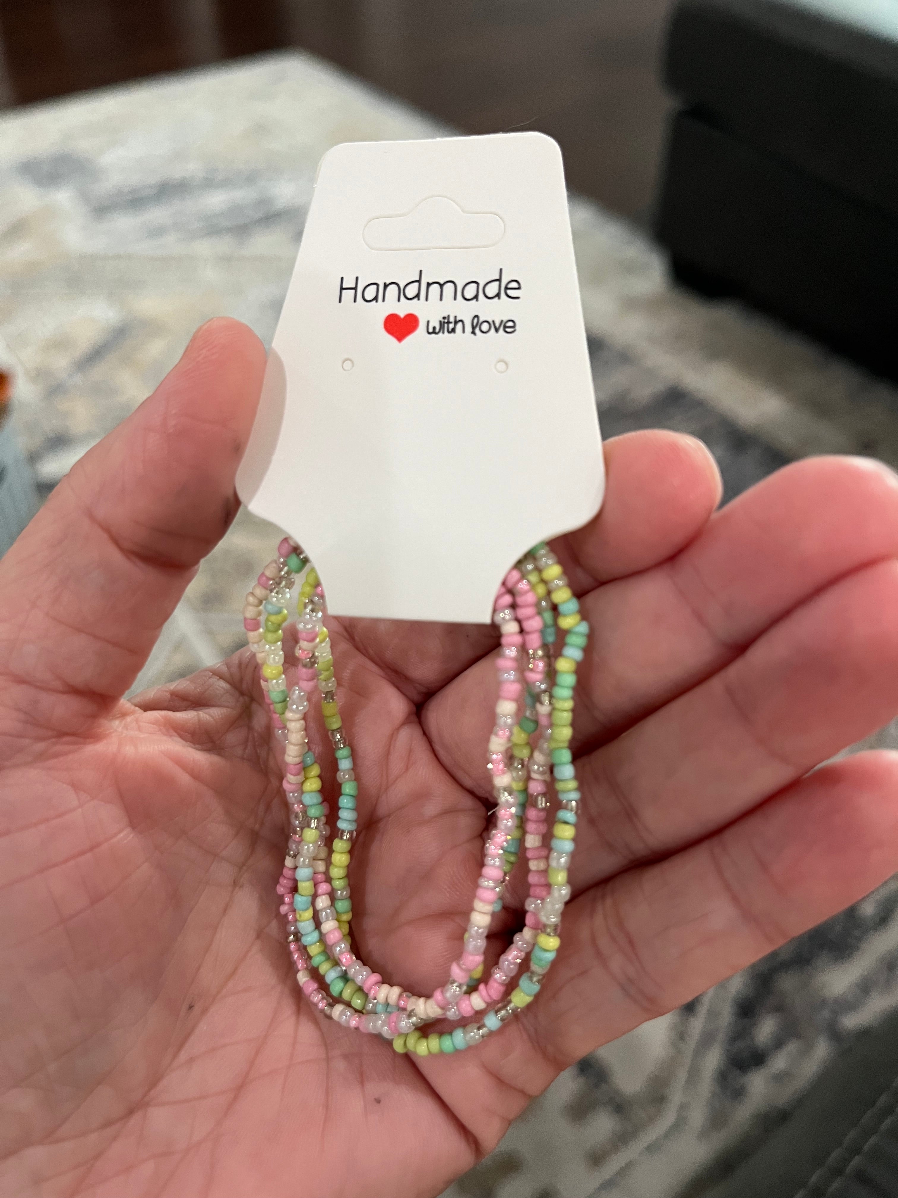 Pink/Green Multi Bracelet Stack