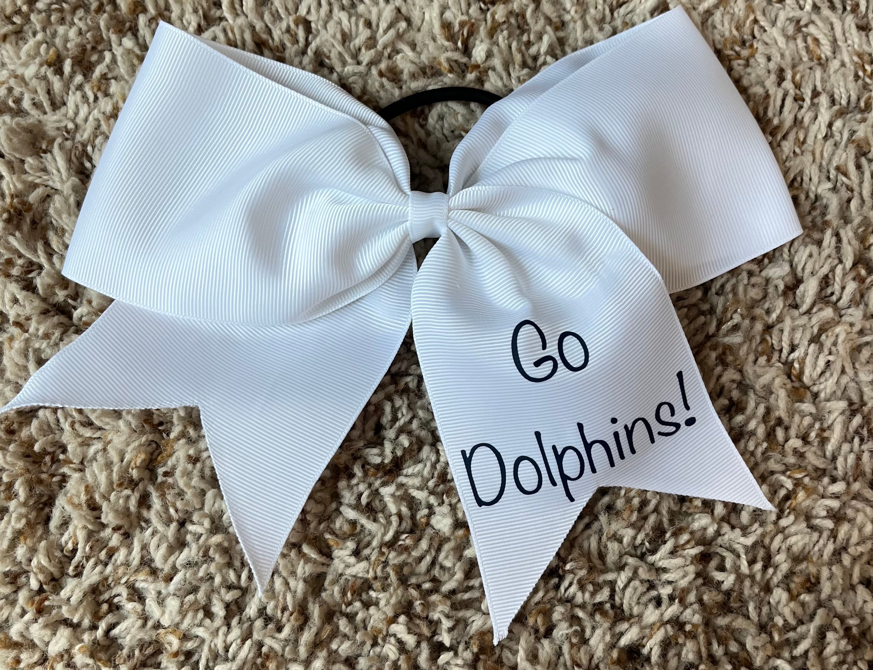 Go Dolphins Cheer Bow