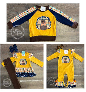 Mustard Turkey Romper