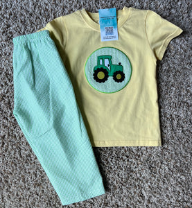 Appliqué Tractor Set