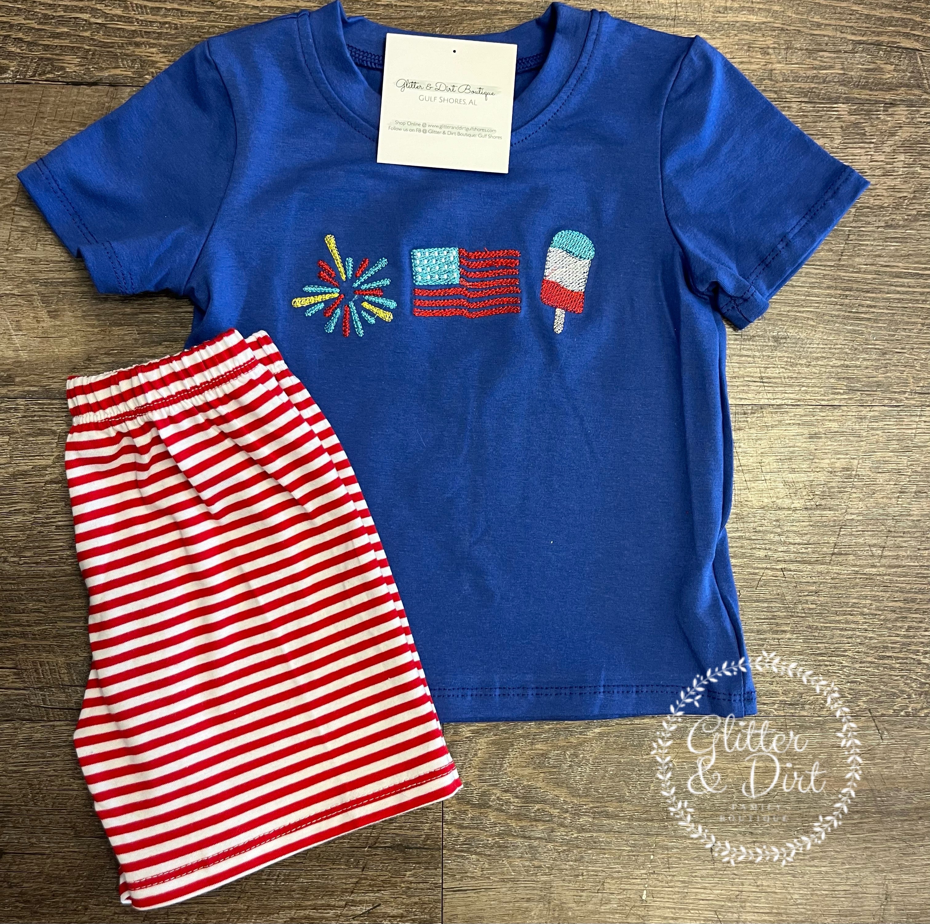 Boy’s Patriotic Trio Short Set