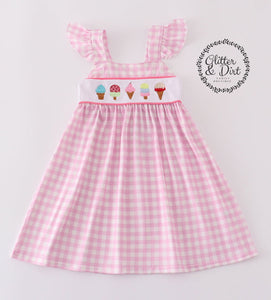 Embroidered Ice Cream Dress