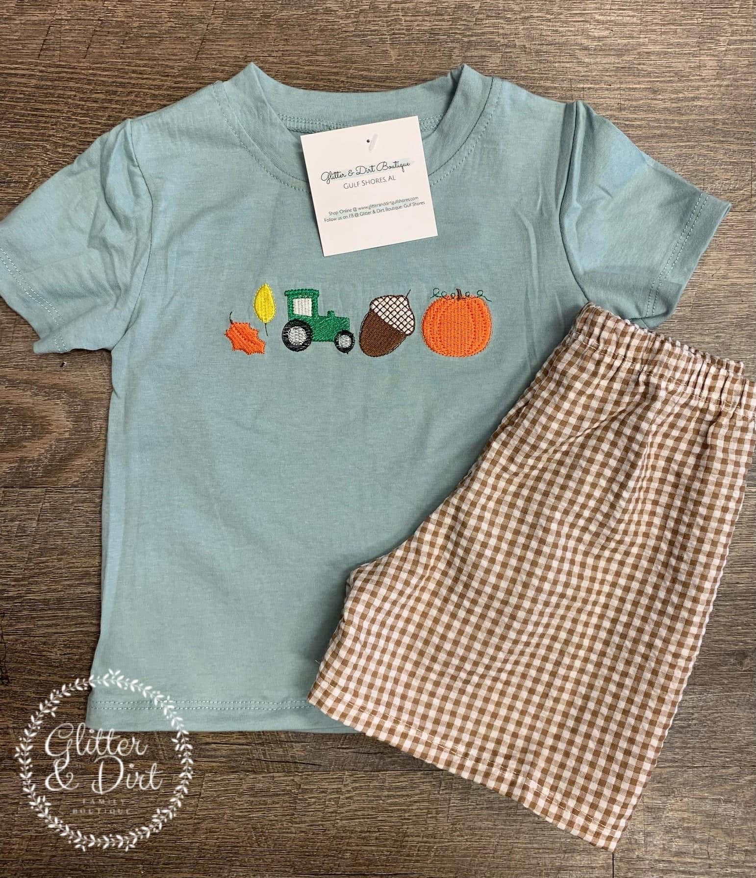 Boy’s Fall Faves Embroidered Set