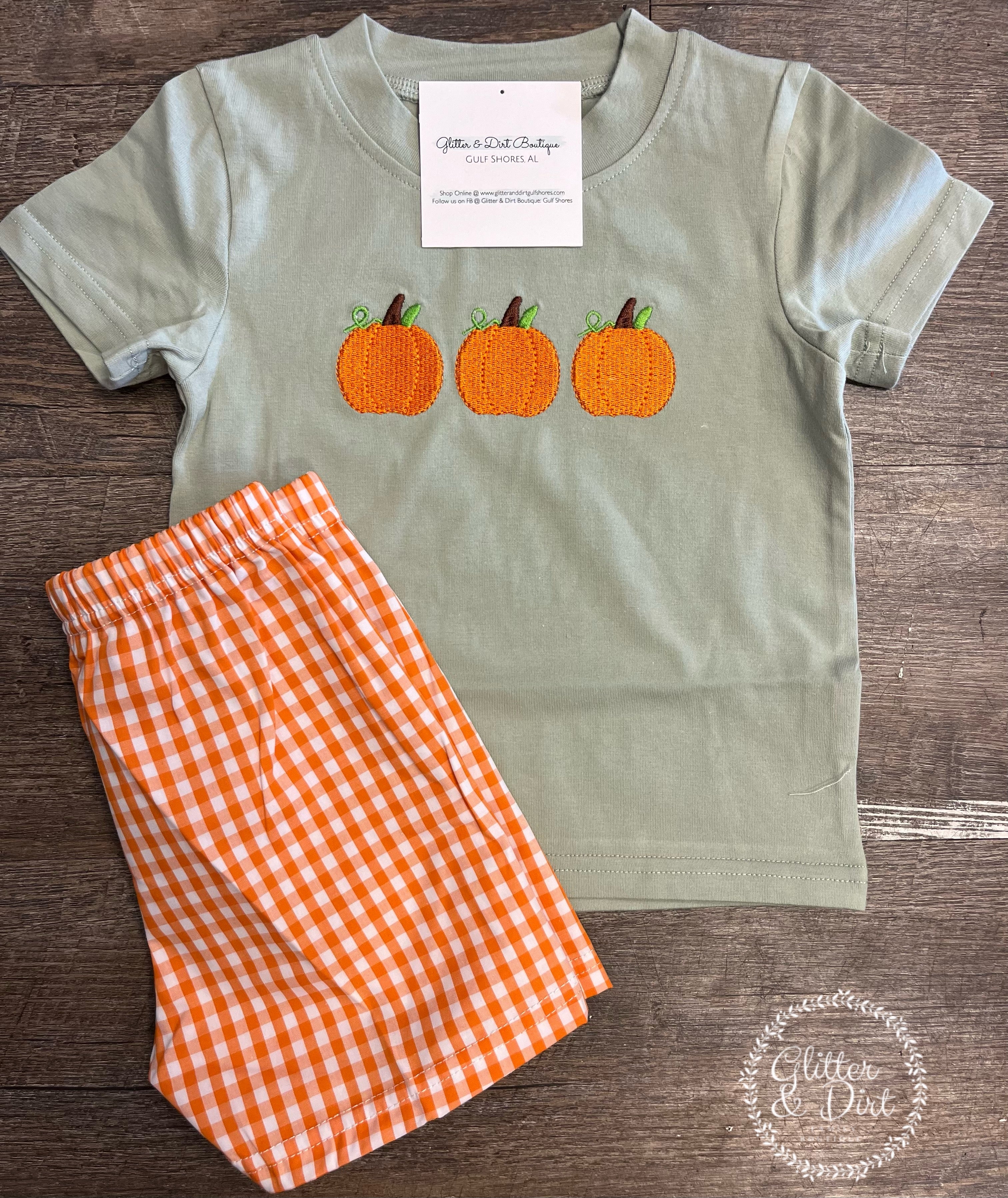 Boy’s Sage Pumpkin Set