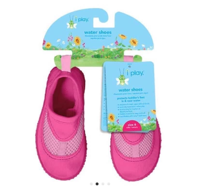 iPlay Pink No-Slip Swim Shoes