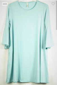 Girls AQUA Bell Sleeve Pocket Dress